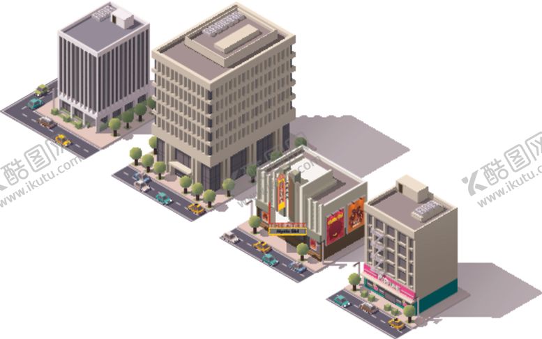 编号：78991809130428536307【酷图网】源文件下载-卡通城市建筑