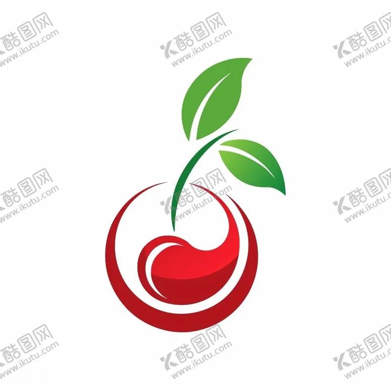 编号：73006501170233227092【酷图网】源文件下载-以樱桃为创意的简洁logo