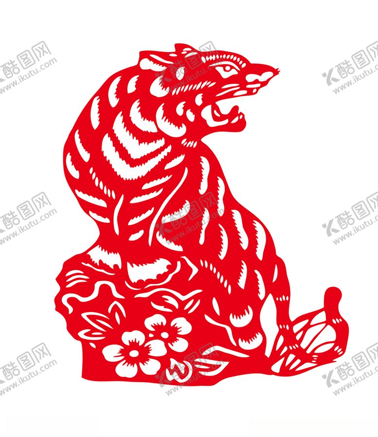 编号：44974612112142384556【酷图网】源文件下载-虎剪纸