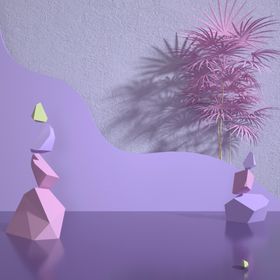 立体展台大气高级质感3D作品