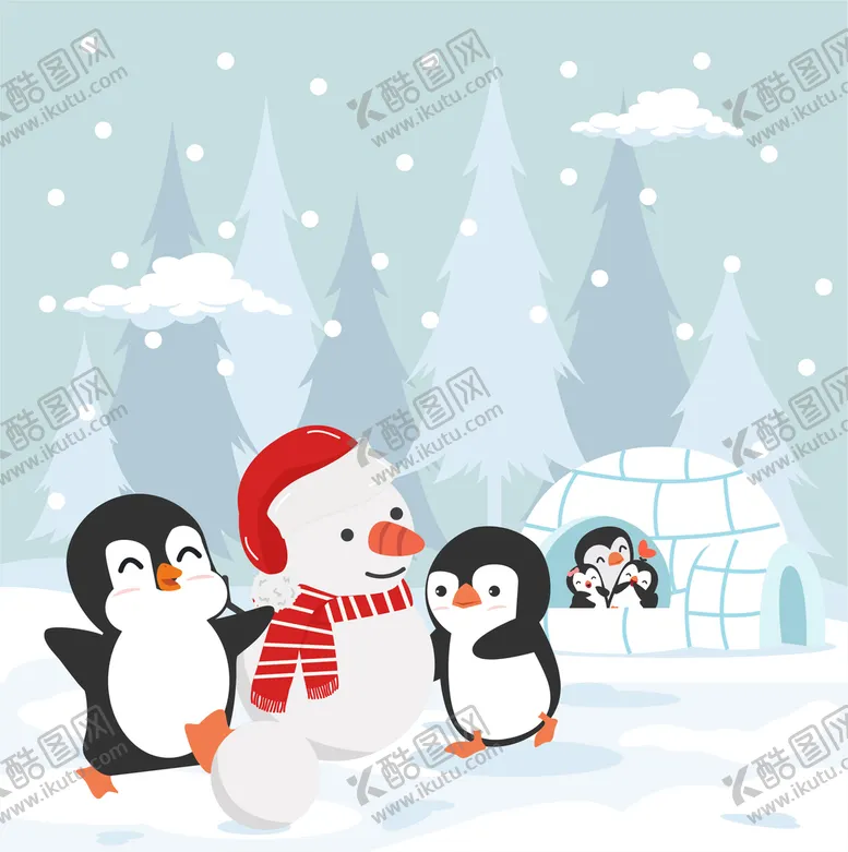 编号：01842909150509109624【酷图网】源文件下载-堆雪人