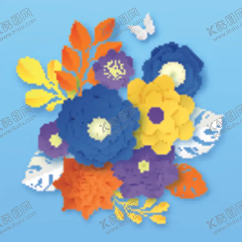 编号：18249407011551353623【酷图网】源文件下载-剪纸花朵