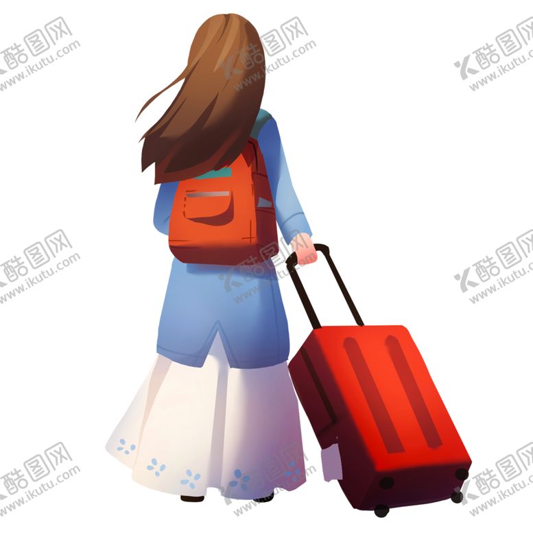 编号：30041805061714369977【酷图网】源文件下载-水彩手绘女孩
