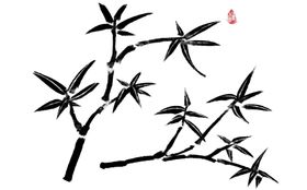 水墨竹子
