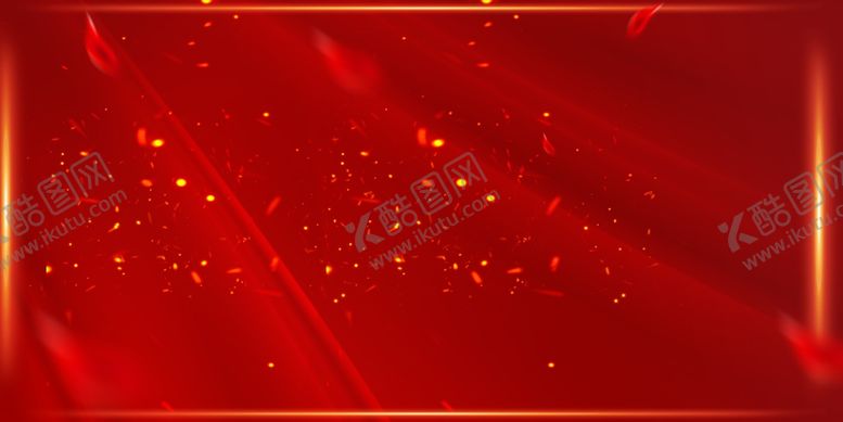 编号：56981710190600494494【酷图网】源文件下载-红色金丝带底纹背景
