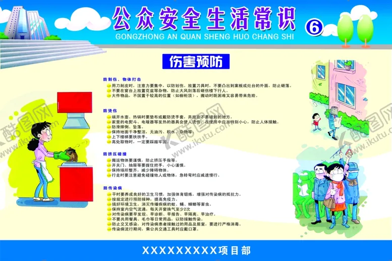 编号：48038804302215517387【酷图网】源文件下载-公众安全生活常识宣传展板标识牌