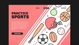 创意球具运动网站登录界面