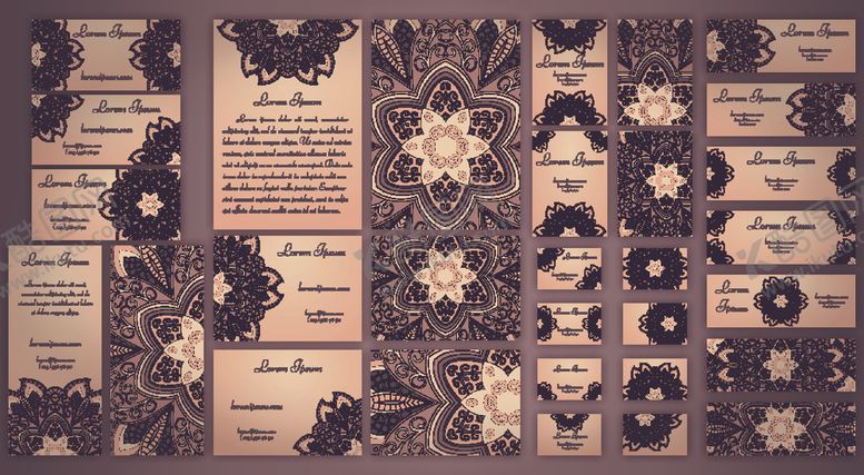 编号：49941610181057244798【酷图网】源文件下载-复古花纹背景