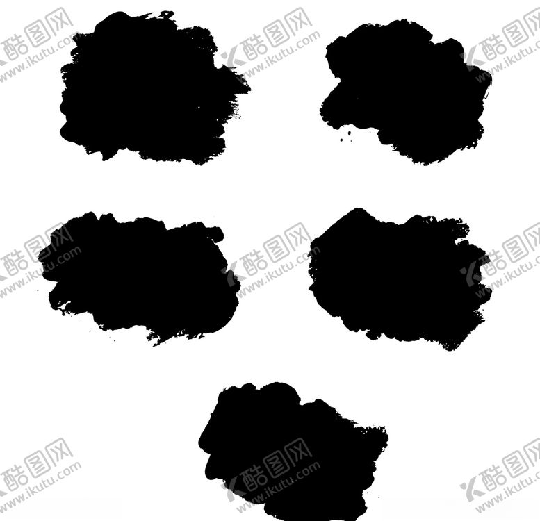 编号：72573005181755304678【酷图网】源文件下载-毛笔笔触色块