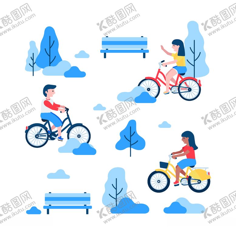 编号：25561204191852252581【酷图网】源文件下载-骑自行车