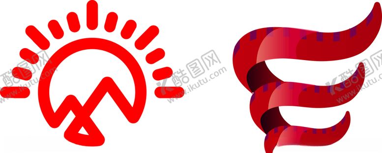 编号：53390809222239125313【酷图网】源文件下载-LOGO标志图标山太阳
