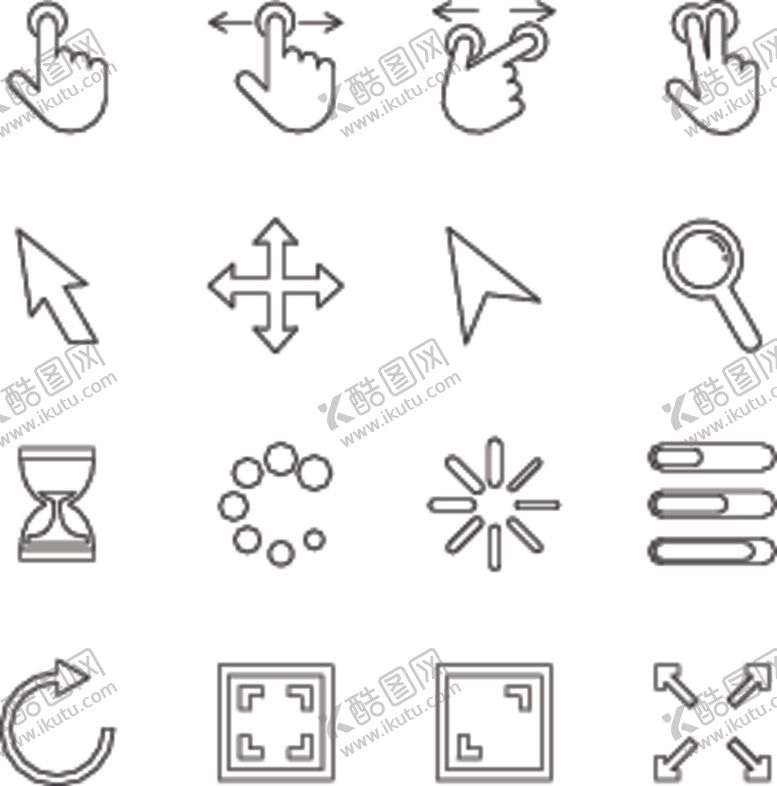 编号：70455009252136351550【酷图网】源文件下载-线性图标