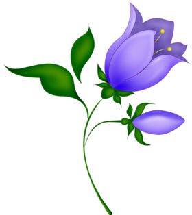 免扣风铃草元素图片