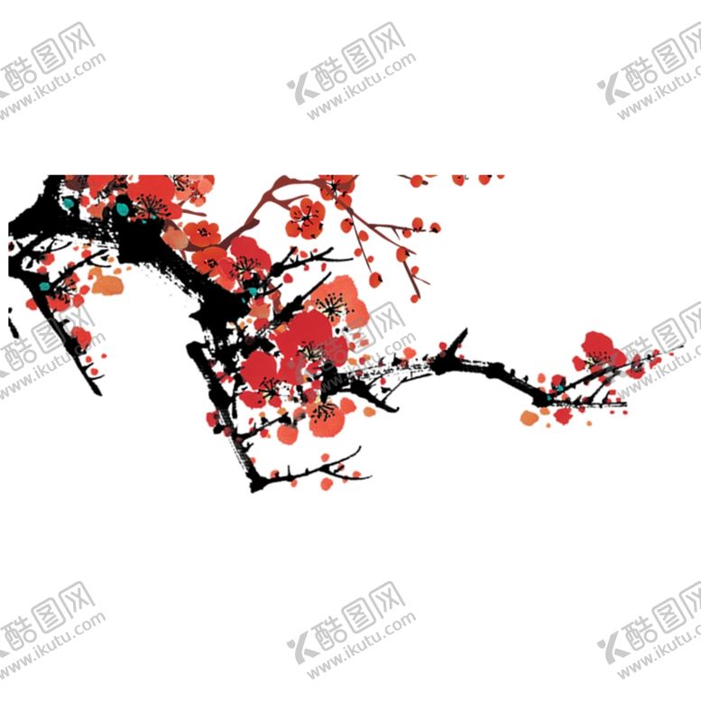 编号：97652506232209584311【酷图网】源文件下载-红色梅花