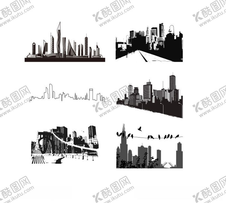 编号：45547112100611523279【酷图网】源文件下载-城市剪影