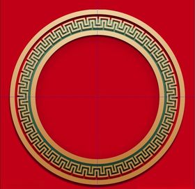 中国风边框金色