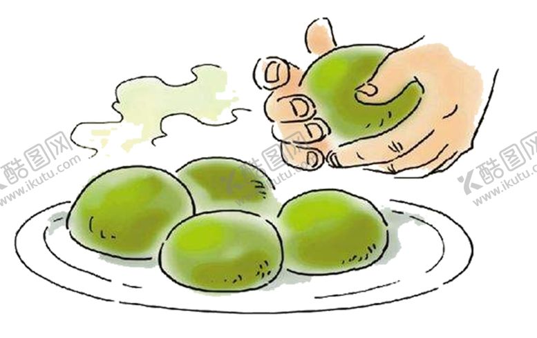 编号：19587109160606198528【酷图网】源文件下载-清明青团素材