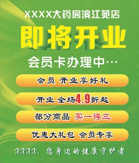 即将开业海报