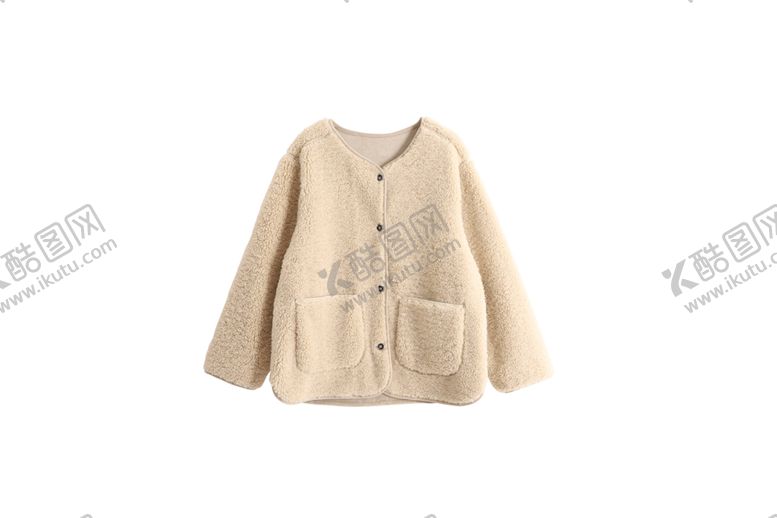 编号：21248210061205148103【酷图网】源文件下载-米色毛呢外套