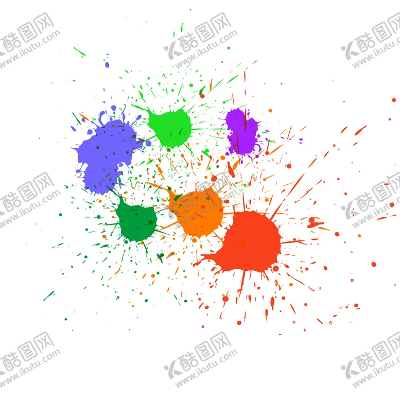 编号：95246109162030159425【酷图网】源文件下载-水墨元素泼墨笔刷墨迹素材