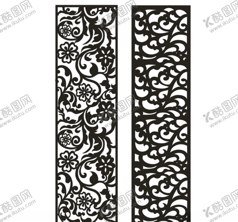 编号：57268209230049462257【酷图网】源文件下载-隔断花玻璃花雕刻花墙花