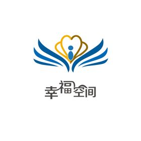 logo设计爱心翅膀温暖