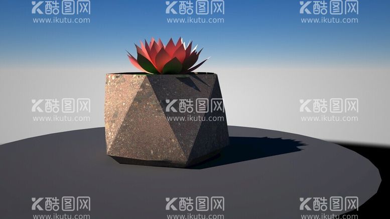 编号：27990101201142521854【酷图网】源文件下载-C4D植物花盆