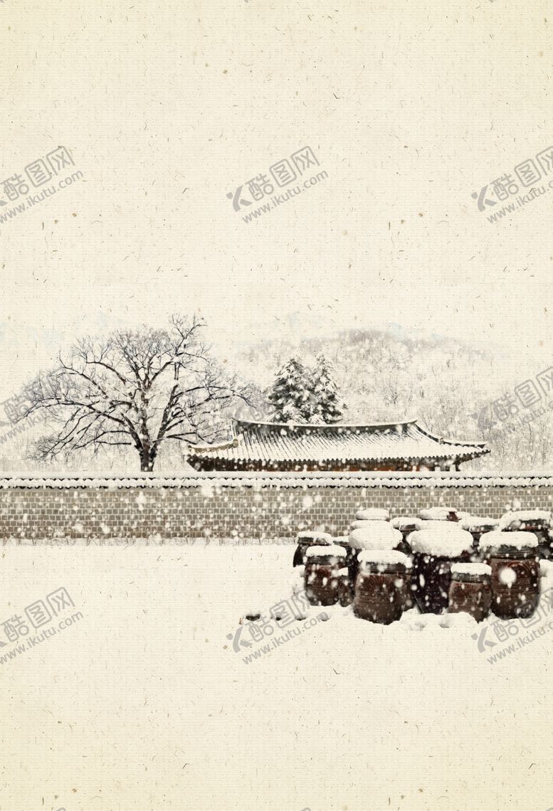编号：49255809262238256792【酷图网】源文件下载-工笔画雪景