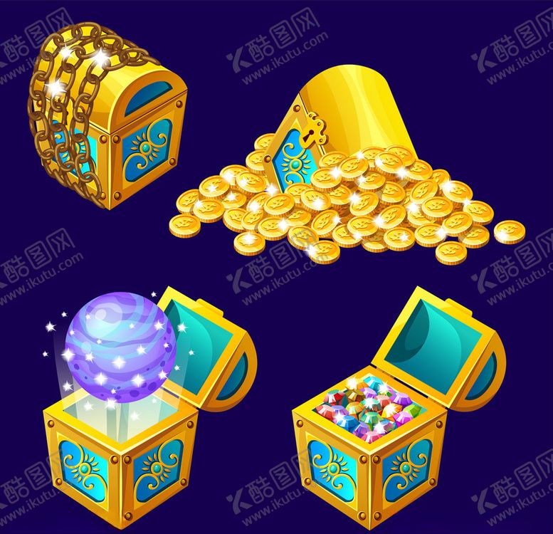 编号：14035310051101182526【酷图网】源文件下载-金币宝藏