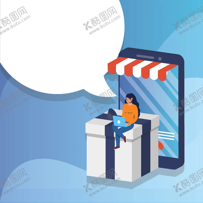 编号：84840104301226362888【酷图网】源文件下载-在线购物插画