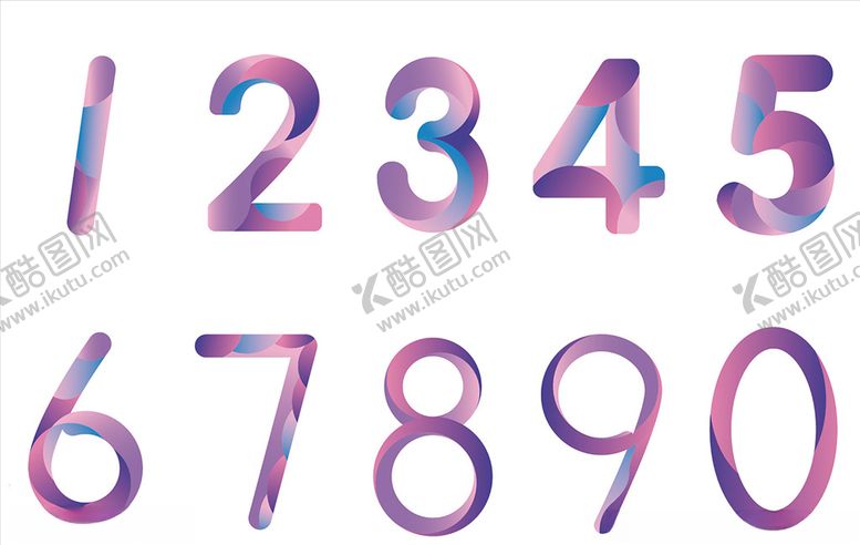 编号：90612510241645503125【酷图网】源文件下载-酷炫数字艺术字炫彩数字