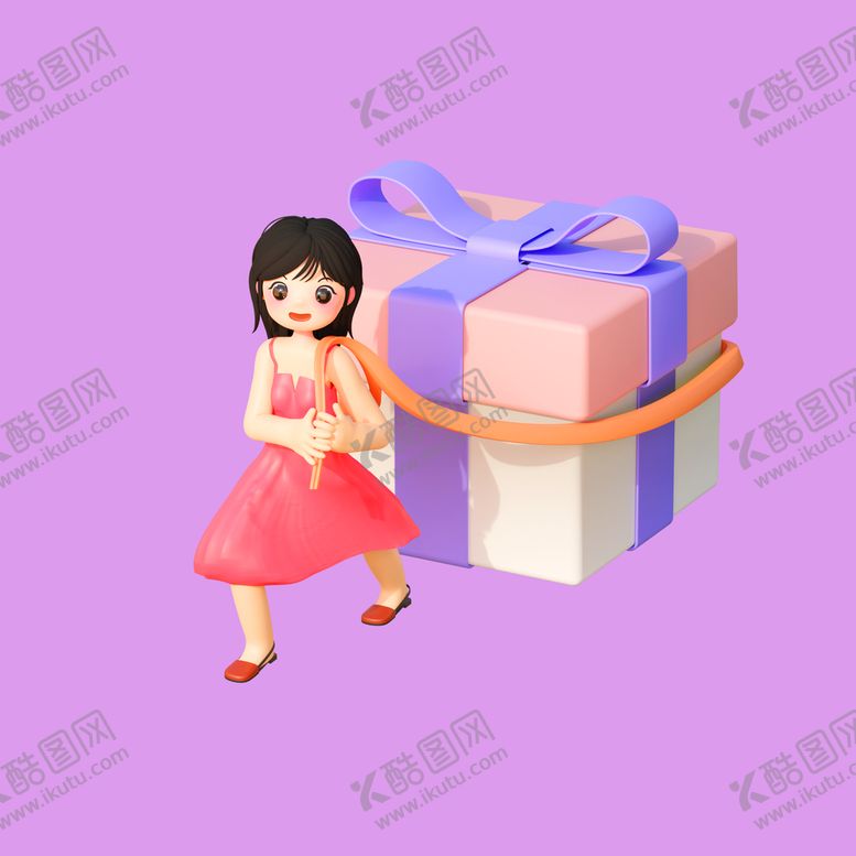 编号：70923810010209029562【酷图网】源文件下载-3D人物礼品