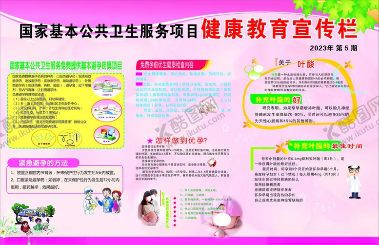 编号：25401612110516385151【酷图网】源文件下载-避孕药具孕优叶酸宣传栏