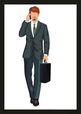 商务职场精英办公人物手绘手绘办公