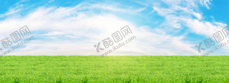编号：21637605111840149778【酷图网】源文件下载-蓝天白云大草坪
