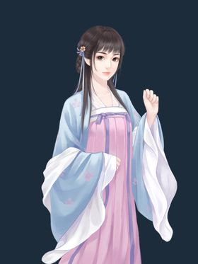 抹胸长裙古风少女（不分层）