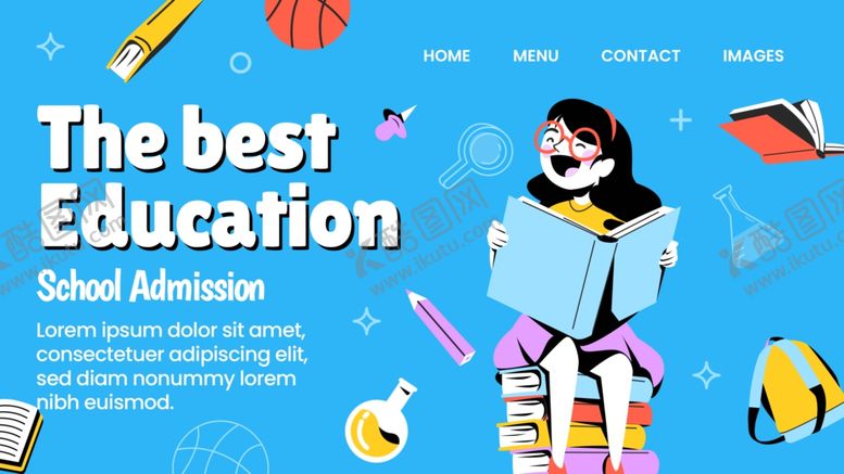 编号：83556311230618022421【酷图网】源文件下载-手绘开学季入学登录页