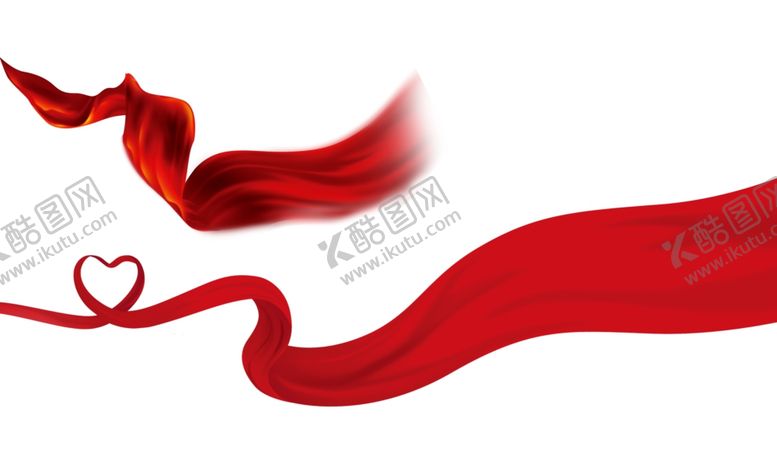 编号：92503507040705366084【酷图网】源文件下载-爱心飘带