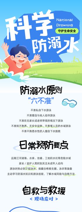 防溺水安全指南长图