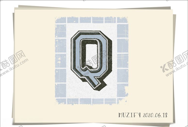 编号：77919307131309564852【酷图网】源文件下载-Q复古字母设计