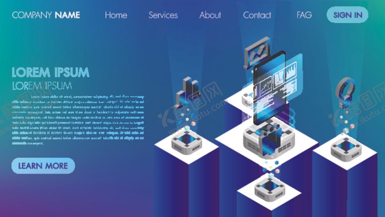 编号：74547410090511519502【酷图网】源文件下载-网络科技背景