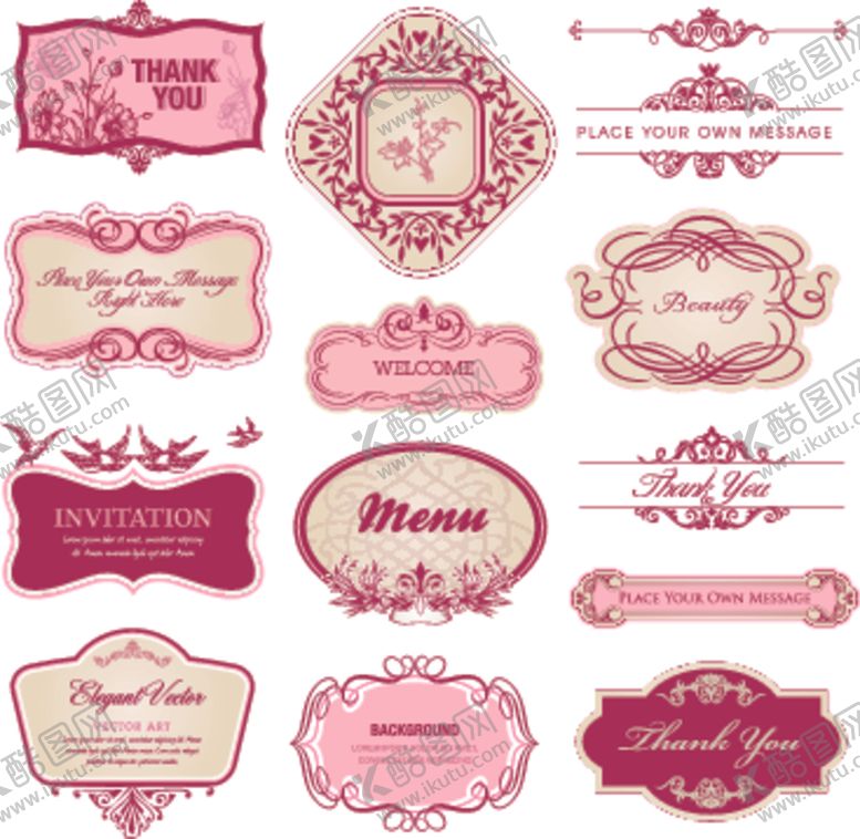 编号：14726209202256504660【酷图网】源文件下载-欧式花纹边框