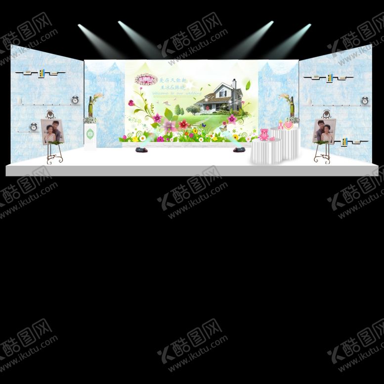 编号：18745109211242178605【酷图网】源文件下载-婚礼舞台背景