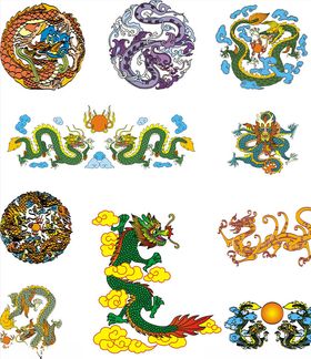 矢量龙纹