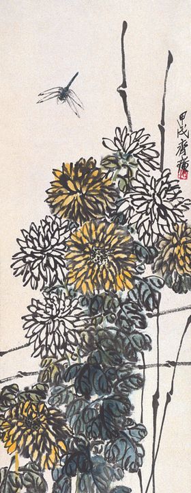 齐白石国画水墨中堂绘书法