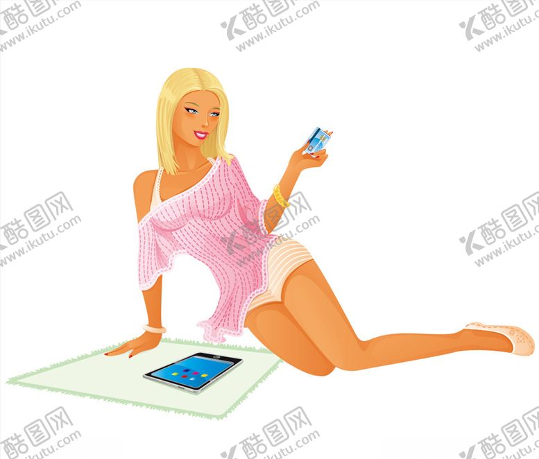 编号：67149809231356138549【酷图网】源文件下载-刷卡女人