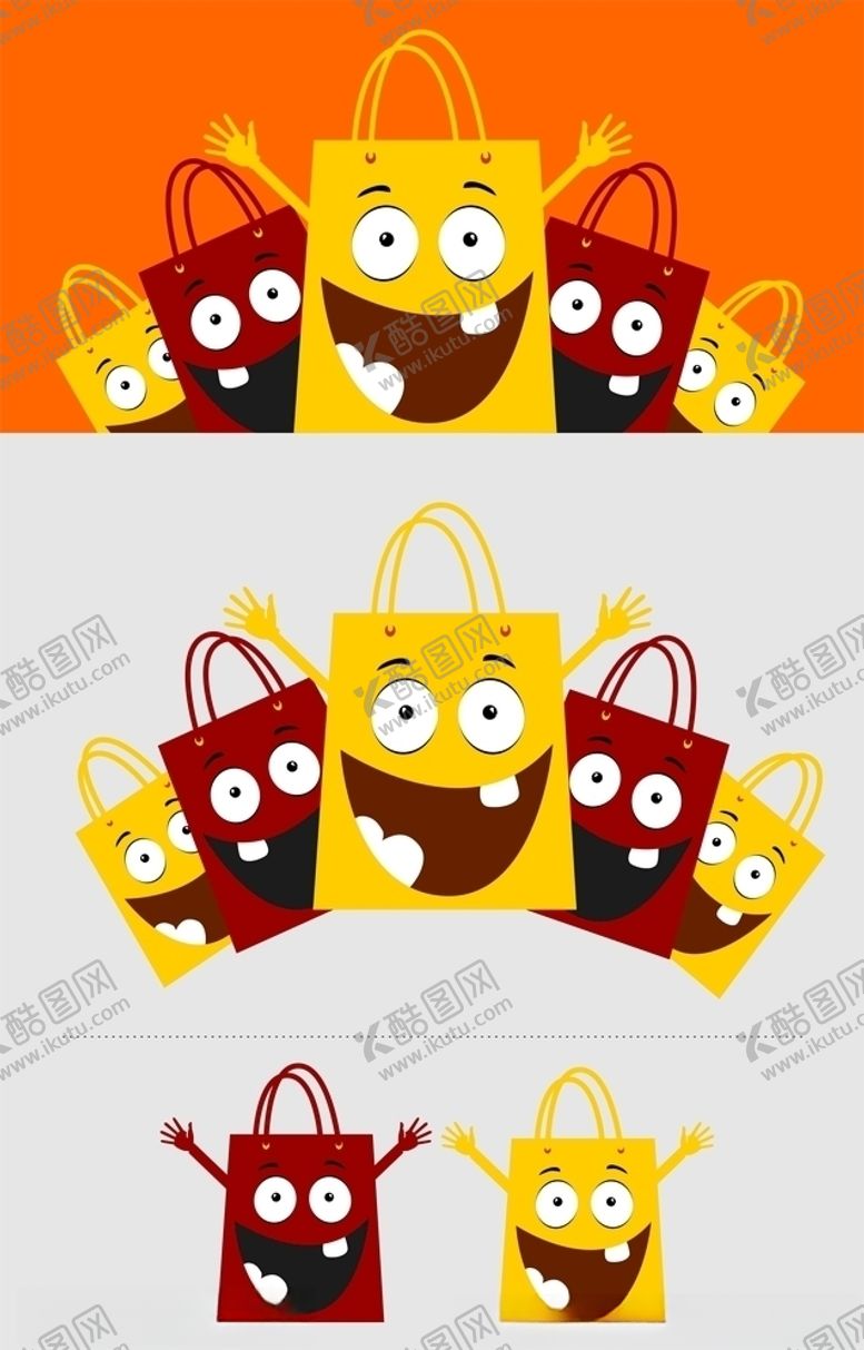编号：96070110062250494701【酷图网】源文件下载-卡通手提袋