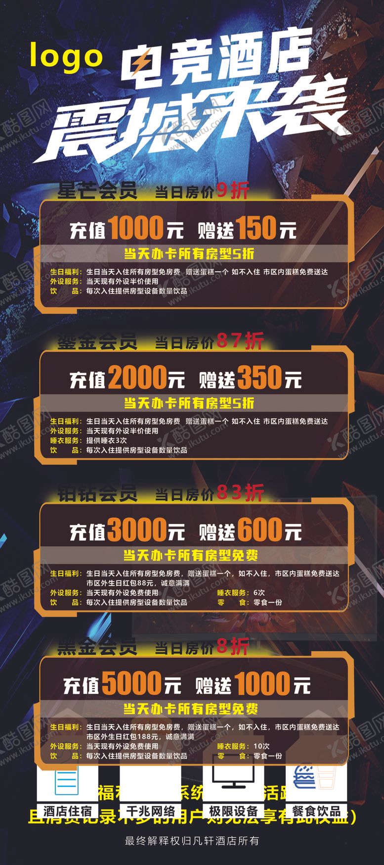 编号：60526411241545275845【酷图网】源文件下载-电竞酒店展架