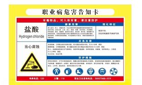 危害告知牌-盐酸