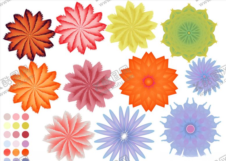 编号：68967609291938018015【酷图网】源文件下载-五颜六色的花